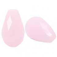 Top Facett Perle tropfenform 8x11mm Light pink